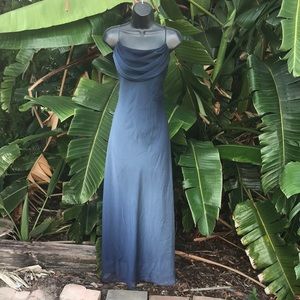 Onyx night ombre slip dress